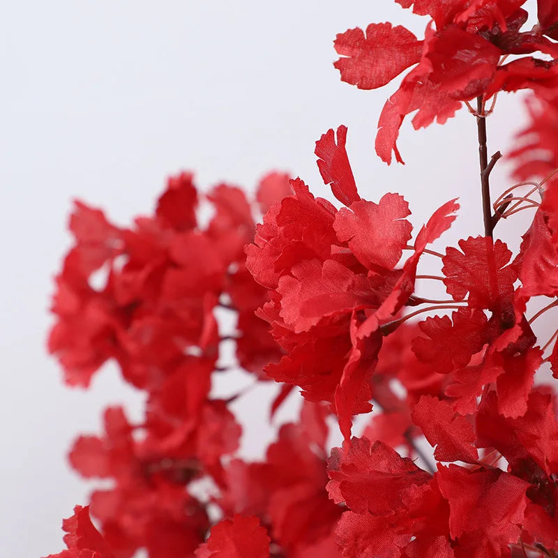 90cm Silk Hydrangea White Branch Drifting Snow Gypsophila Artificial Flowers Cherry Blossoms Wedding Arch Decorate Fake Flower