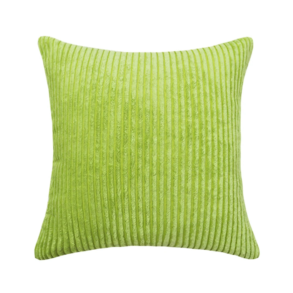 Supersoft Corduroy Cushion Cover Home Decor Pillow Covers Plain Striped Throw Pillow Case for Sofa Bed Living Room Decoration