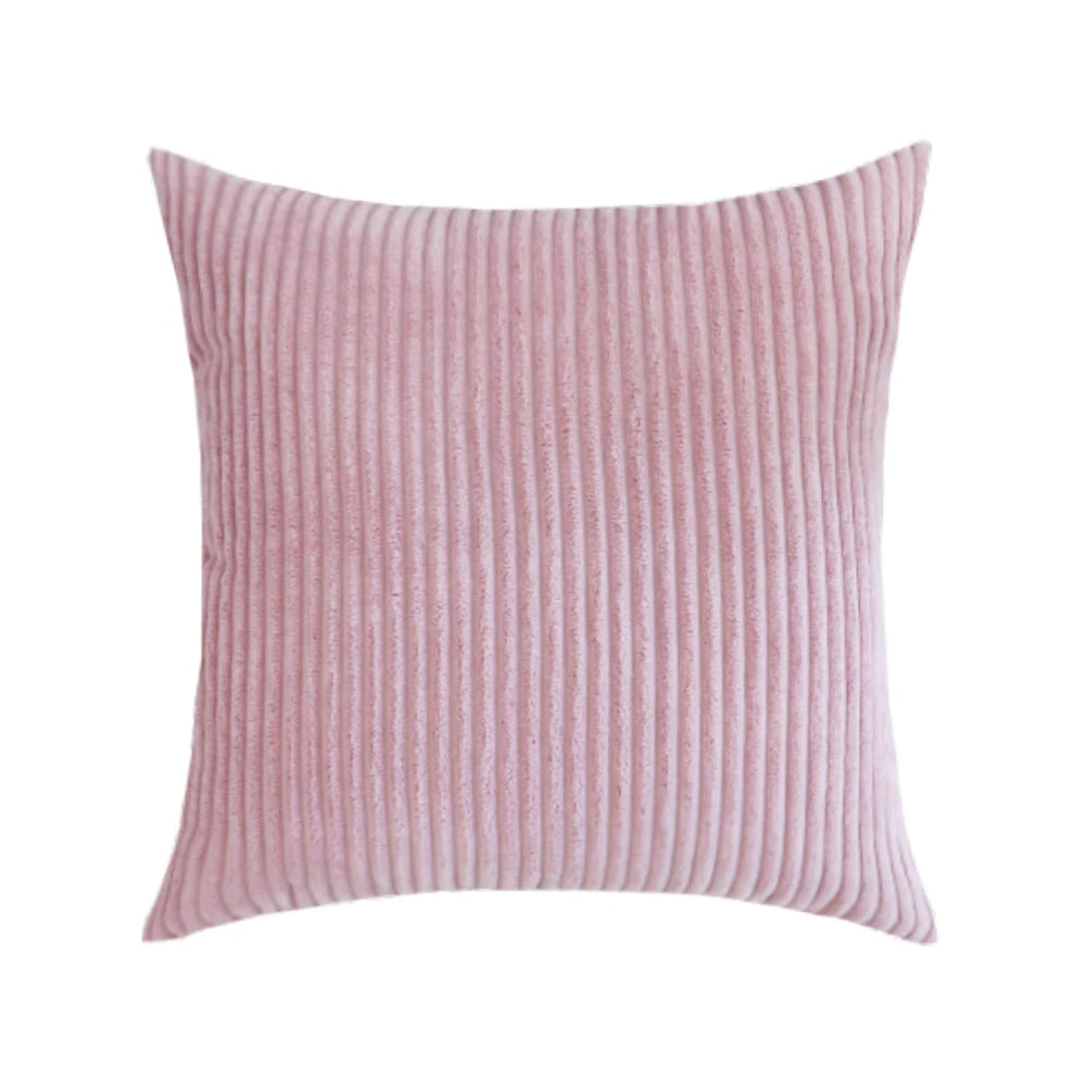 Supersoft Corduroy Cushion Cover Home Decor Pillow Covers Plain Striped Throw Pillow Case for Sofa Bed Living Room Decoration
