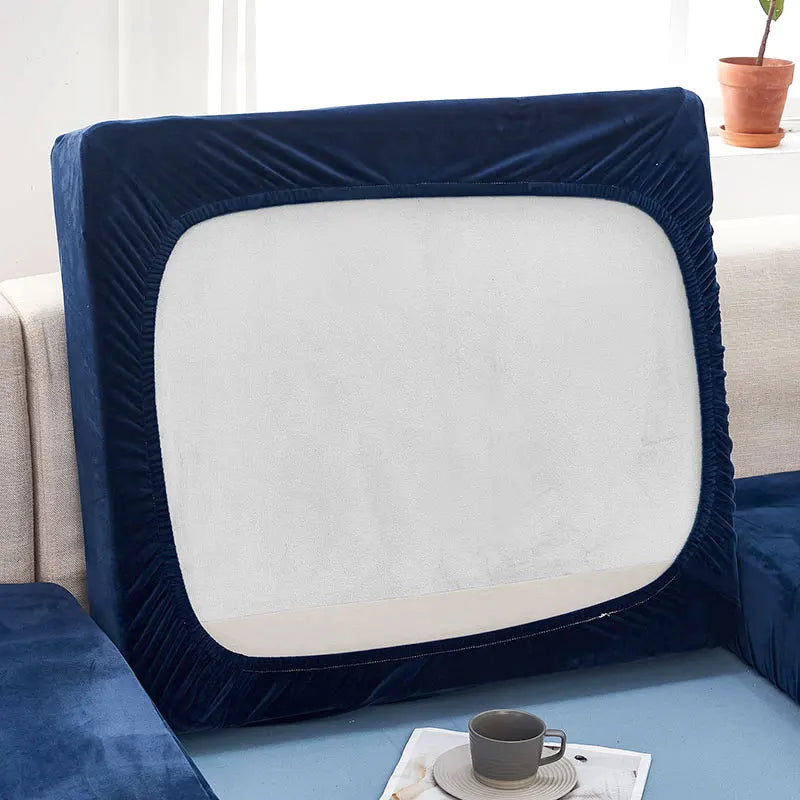 Velvet sofa seat cover cushion cover thick Jacquard solid soft stretch sofa slipcovers funiture protector