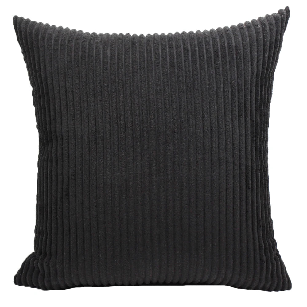 Supersoft Corduroy Cushion Cover Home Decor Pillow Covers Plain Striped Throw Pillow Case for Sofa Bed Living Room Decoration