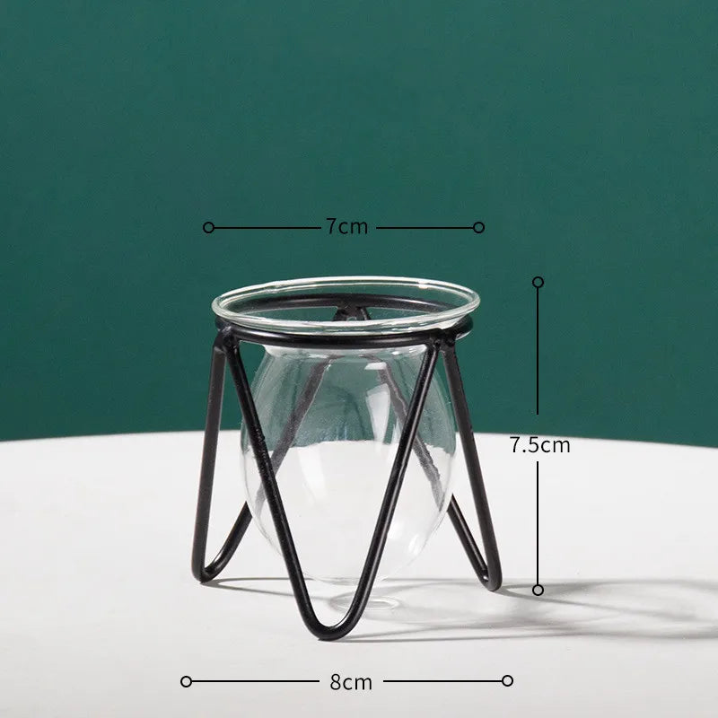 Terrarium Flower Vase For Home Hydroponic Plant Vase Glass Containers Nordic Art Retro Home Garden Craft Ornaments jarrones Hot