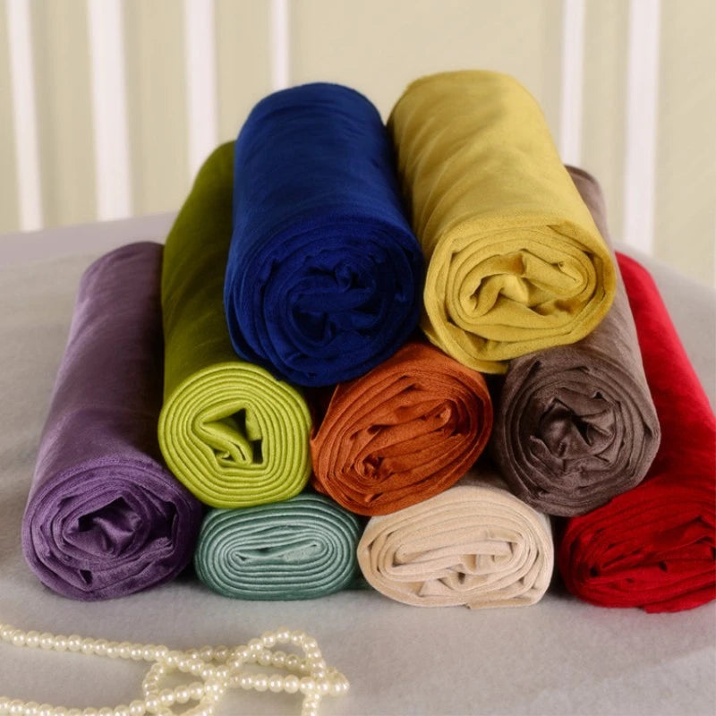 155 Cm Wide Velvet Fabric Dutch Velvet Solid Color Sofa Cover Pillow Cushion Curtain DIY Spring and Autumn Apparel Sewing Fabric