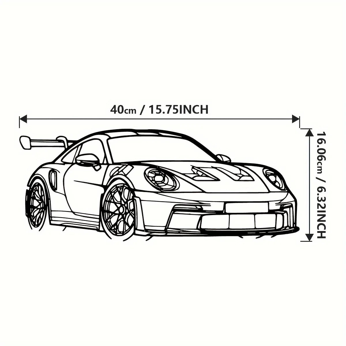 1pc Metal for Supercar Metal Wall Art Modern Iron Home Decor Sign, Dynamic Racing Car Outline Sculpture, Car Decor Ideal choice