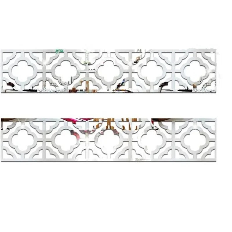 3D 5/10CM Square Self Adhesive Waist Line Mirror Sticker Wall Stickers for Living Room Ceiling Edge Strip Corner Line Wall Decor