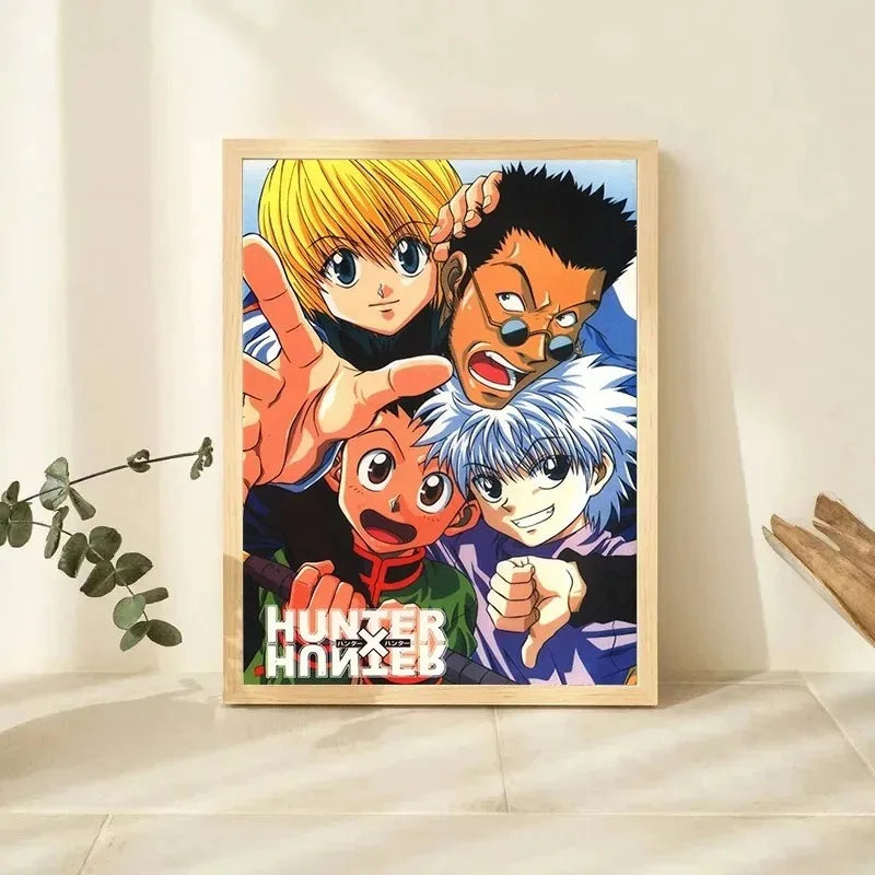 Hunter X Hunter Japanese Classic Anime Poster Killua Zoldyck Wall Art Pictures Canvas Painting Home Kids Room Decor Gift