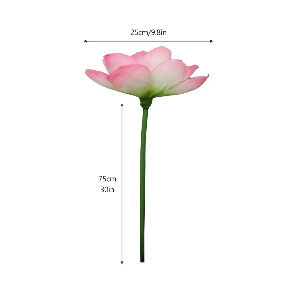 1PC DIY Decoration Artificial Flower New Landscape Long Stem PU Green Plant Artificial Flower Pole Lotus Pod Artificial Lotus