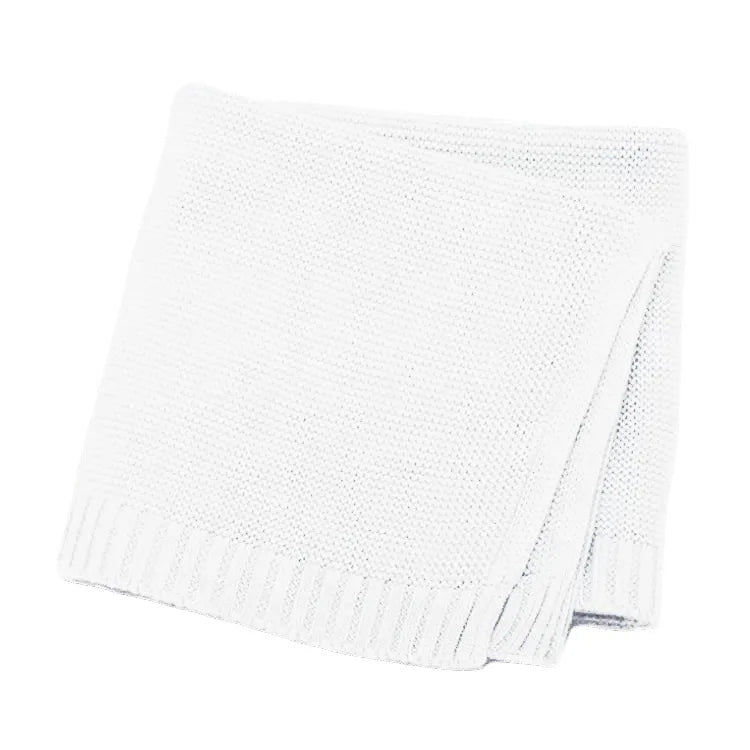 Daisy Knit Blanket, Baby Gift, Newborn Gift, Personalized Blanket, Stroller Blanket, Newborn Baby Gift, Soft Cotton Baby Blanket