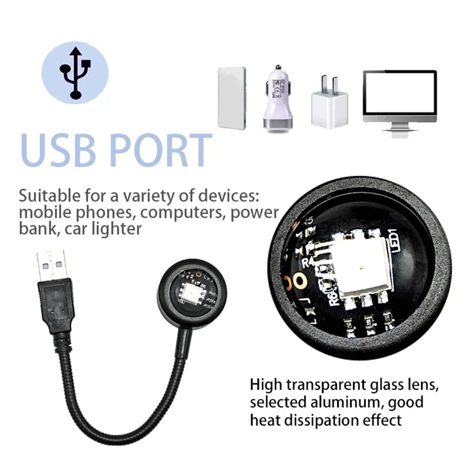 Led USB Sunset Lamp Projector Home Party Decor Night Light Atmosphere Neon Lights For Bedroom Living Room Wall Photography
