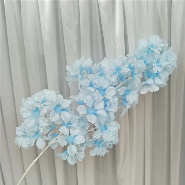 90cm Silk Hydrangea White Branch Drifting Snow Gypsophila Artificial Flowers Cherry Blossoms Wedding Arch Decorate Fake Flower