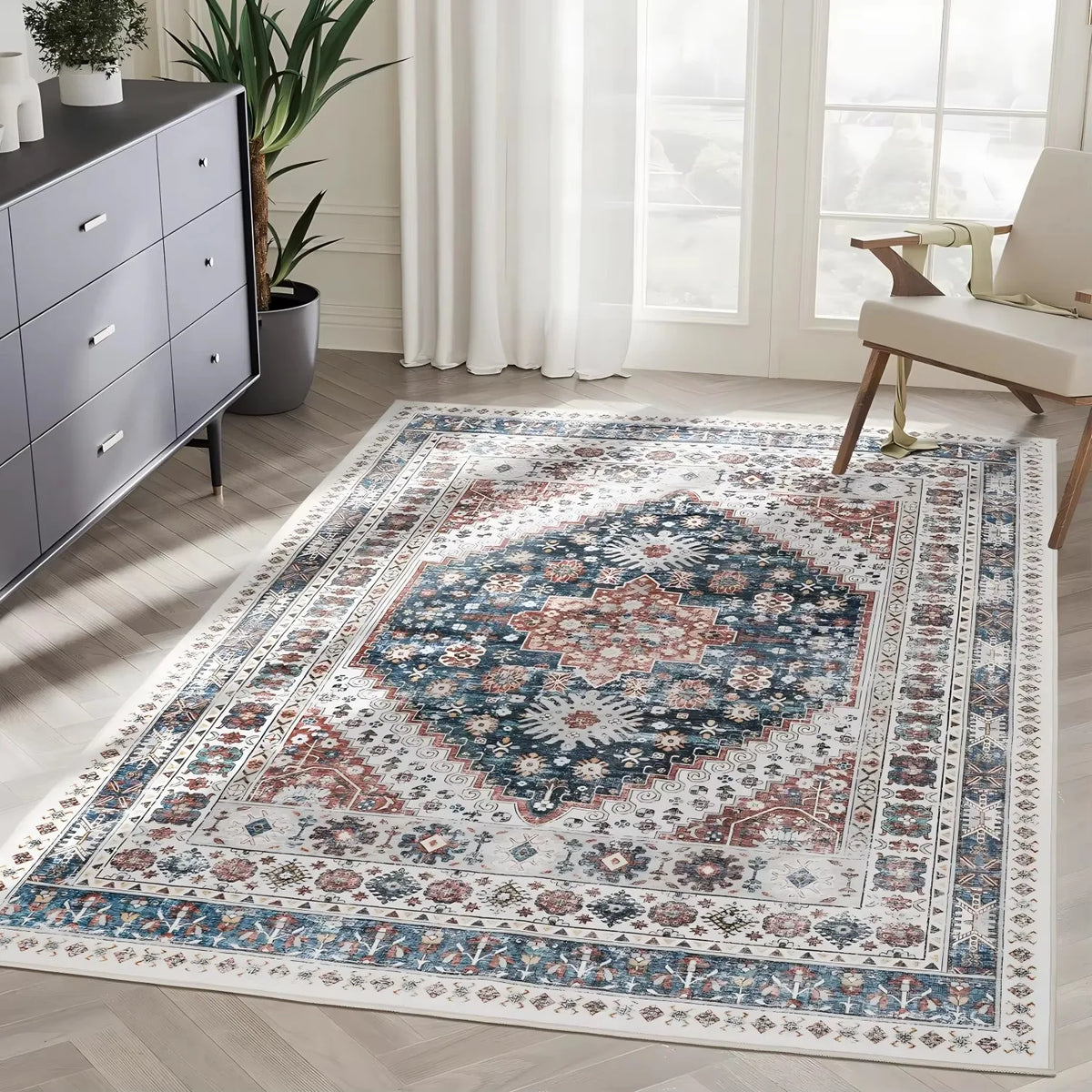 Bohemia Style Soft Flannel Carpet Large Size Living Room Bedroom Non-slip Rugs Sofa Coffee Table Blanket Kids Room Mat