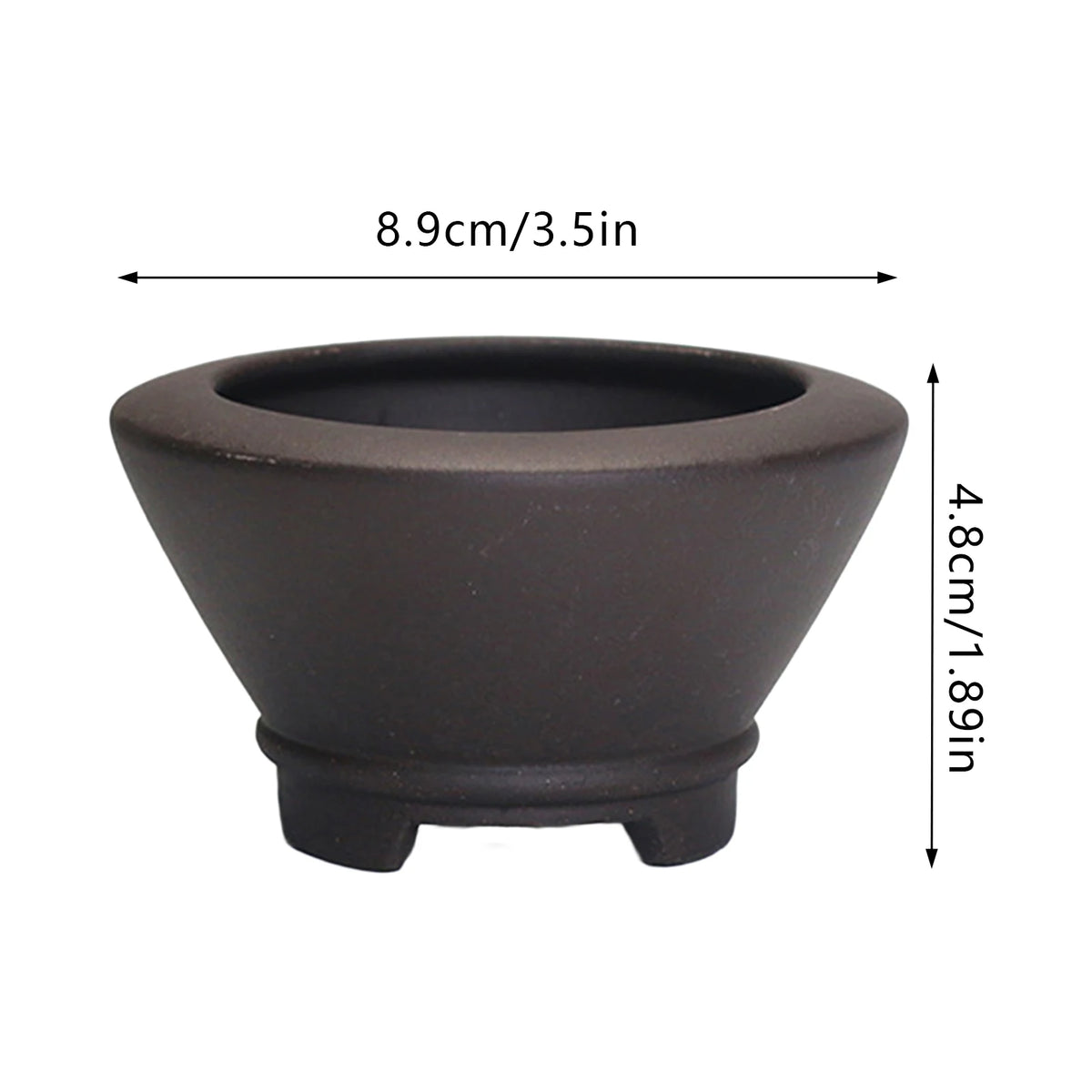 Chinese Style Bonsai Pots Breathable Stoneware Bonsai Pots With Holes Chinese Style Bonsai Flowerpot Ceramic Crafts for Garden