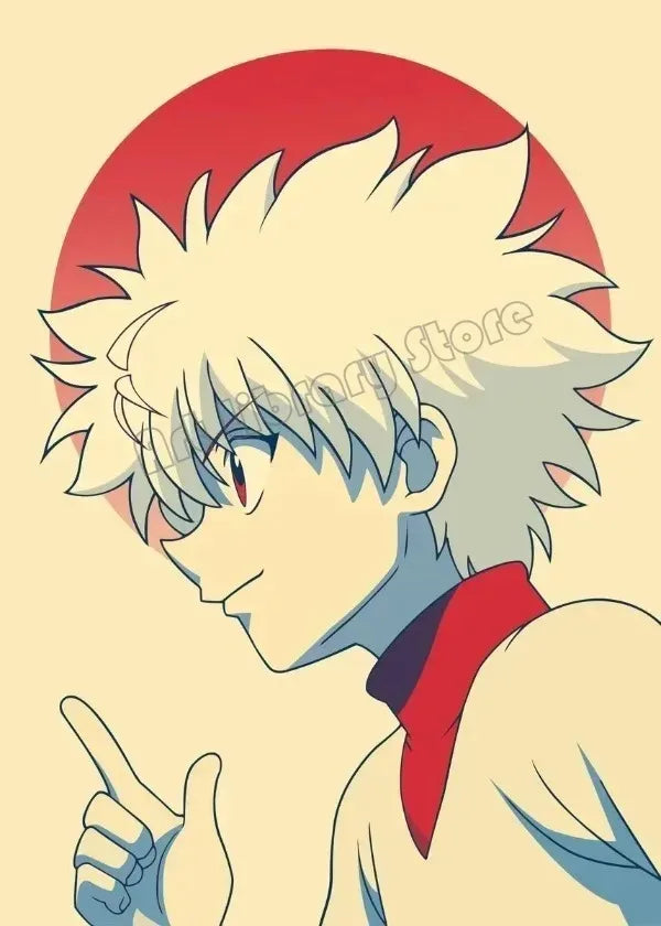 Hunter X Hunter Japanese Classic Anime Poster Killua Zoldyck Wall Art Pictures Canvas Painting Home Kids Room Decor Gift