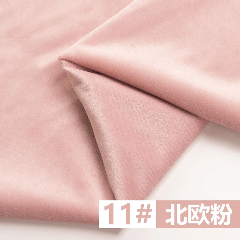 155 Cm Wide Velvet Fabric Dutch Velvet Solid Color Sofa Cover Pillow Cushion Curtain DIY Spring and Autumn Apparel Sewing Fabric
