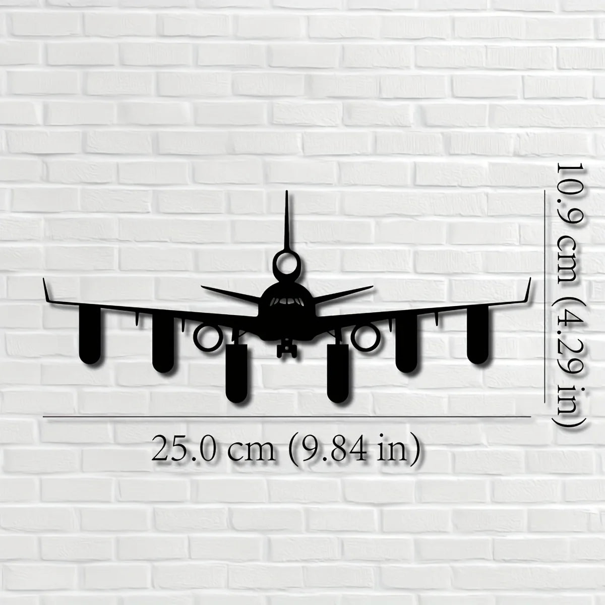 1pc Metal Airplane Key Rack, Wall-mounted Key Holder Organizer for Entryway Storage, Black Durable Jewelry Hook, Office & Front