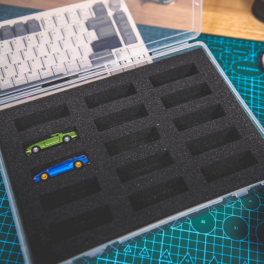 Matchbox car model storage box 1:64 ratio alloy car model 15 grid organizing and collecting box