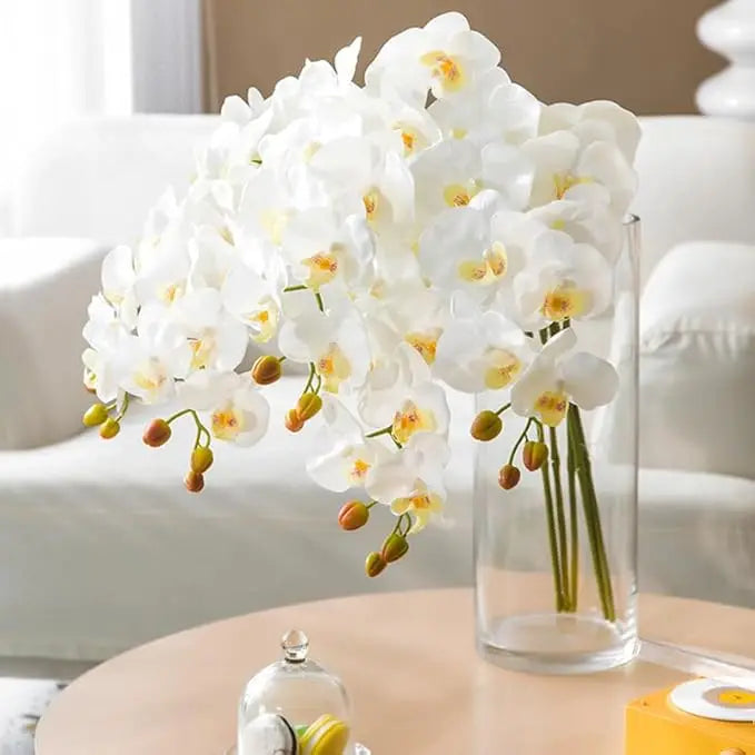 69cm Phalaenopsis Artificial Flower Branches Real Touch Faux Orchid Stems for Floral Arrangement Wedding Party Home Decoration