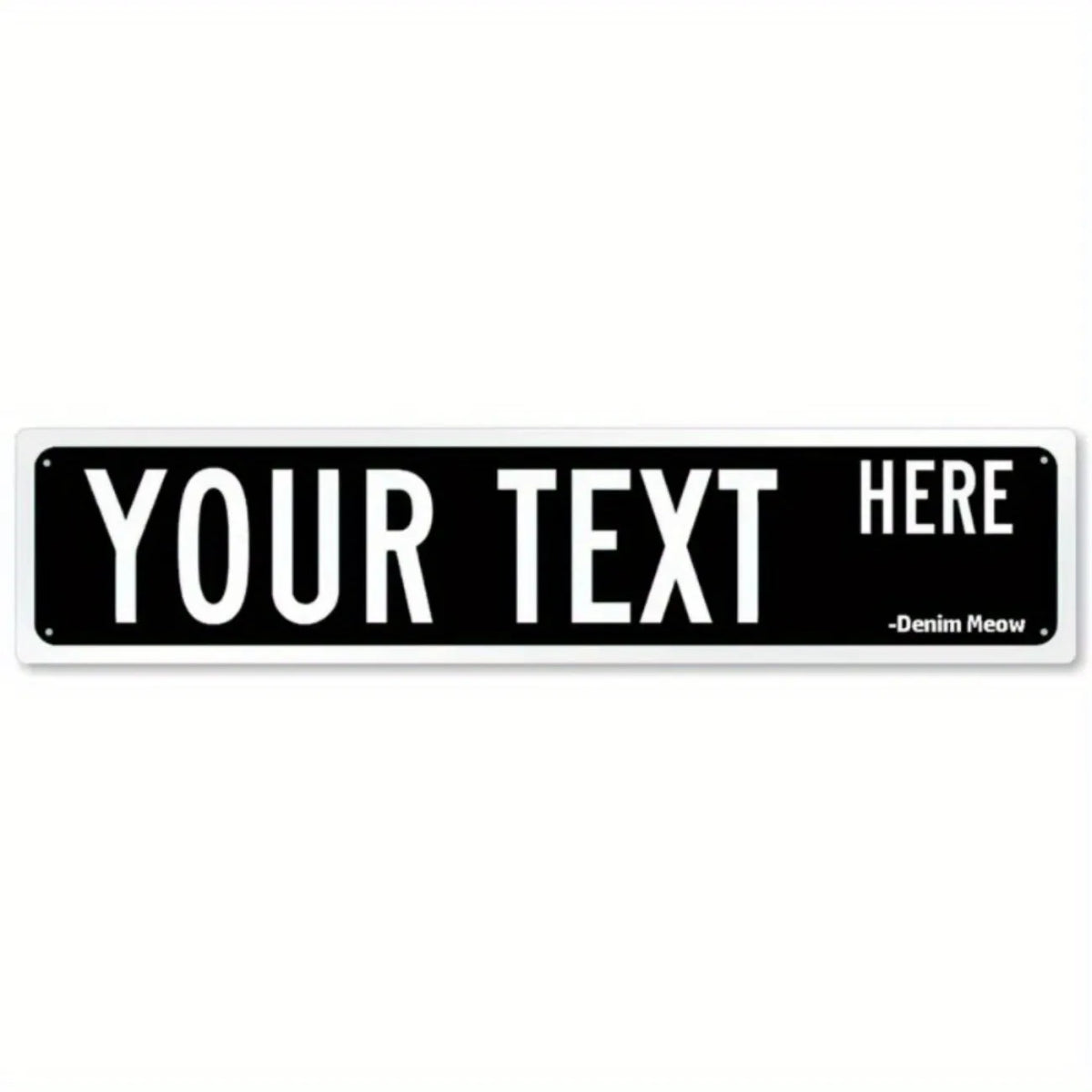 Personalized Metal Sign - Suitable for Offices, Workplaces & Homes, Custom Text, Ideal for Outdoor Decor.