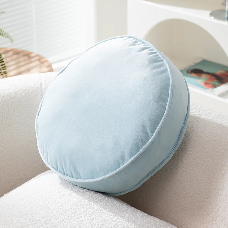 Nordic Minimalist Style Soft Round Cushion With Fillings Stuffed Floor Seat Mat Velvet Meditation Cushion Futon Throw Pillow