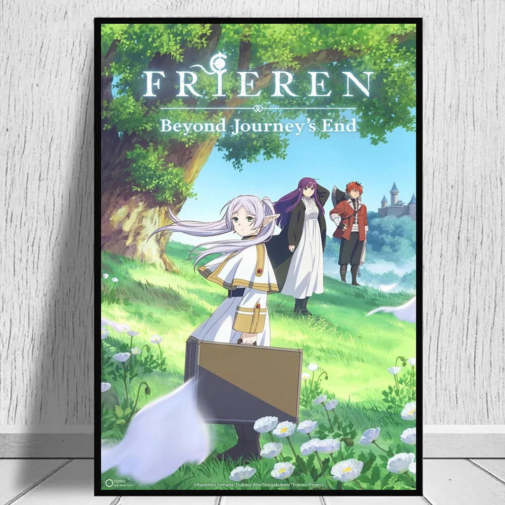 Frieren: Beyond Journey's End Poster Prints For Bedroom Living Room Sôsô no Furîren Anime Canvas Painting Wall Art Home Decor