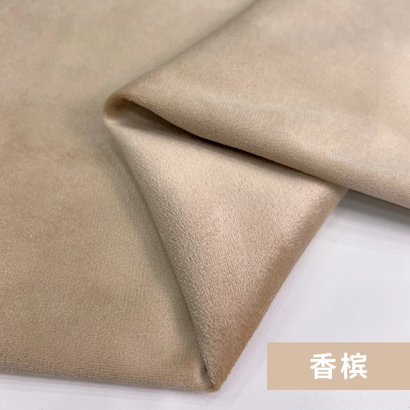 155 Cm Wide Velvet Fabric Dutch Velvet Solid Color Sofa Cover Pillow Cushion Curtain DIY Spring and Autumn Apparel Sewing Fabric