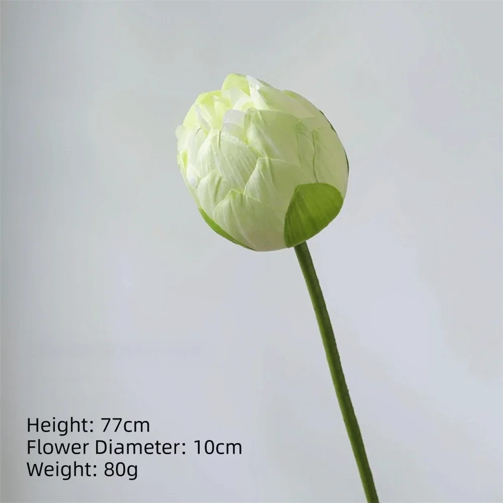 1PC DIY Decoration Artificial Flower New Landscape Long Stem PU Green Plant Artificial Flower Pole Lotus Pod Artificial Lotus