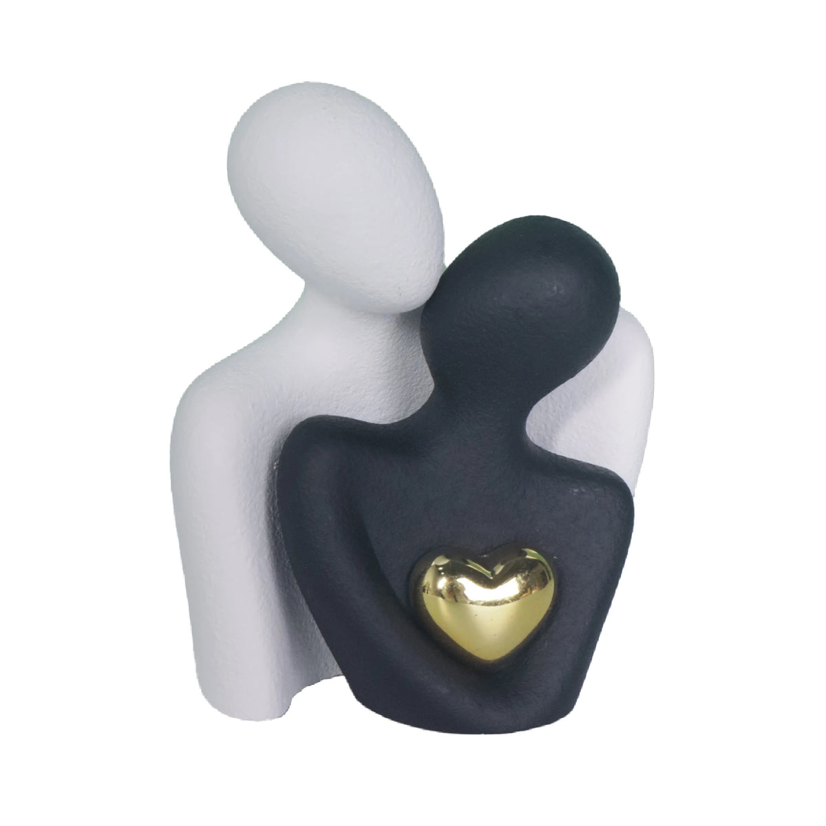 Couple Hugging Figurine Ceramic Couple Statue Abstract Modern Sculpture Love Figurines Art Craft Couple Home Accents