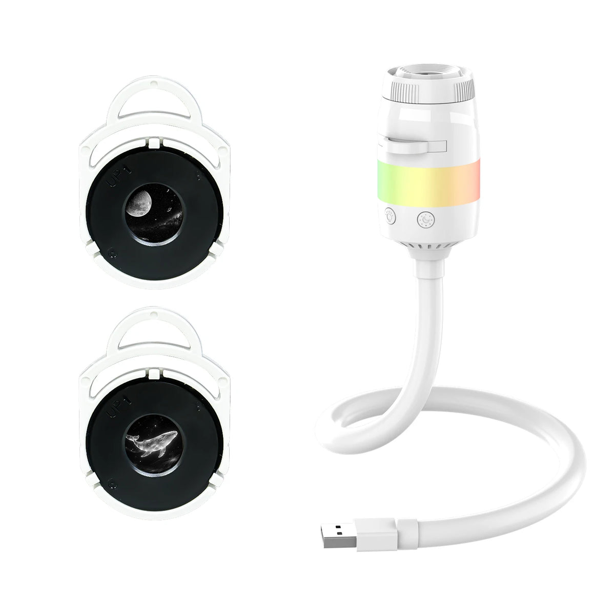 Ausyle Galaxy Star Projector USB Jellyfish Starry Sky Universe LED Night Light Lamp Home Bedroom Room Decoration Atmosphere Ligh