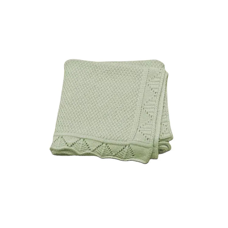 Personalized Knitted Blanket Embroidered Name Baby Boy Girl Soft Blanket Baby Shower Breathable Stroller Blanket Birthday Gift