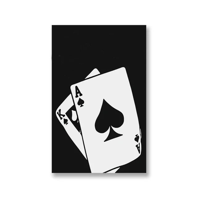 Black And White No Ball Art Poster Billiards Club Theme Wall Art Canvas Painting Prints for Living Room Corridor Home Decor