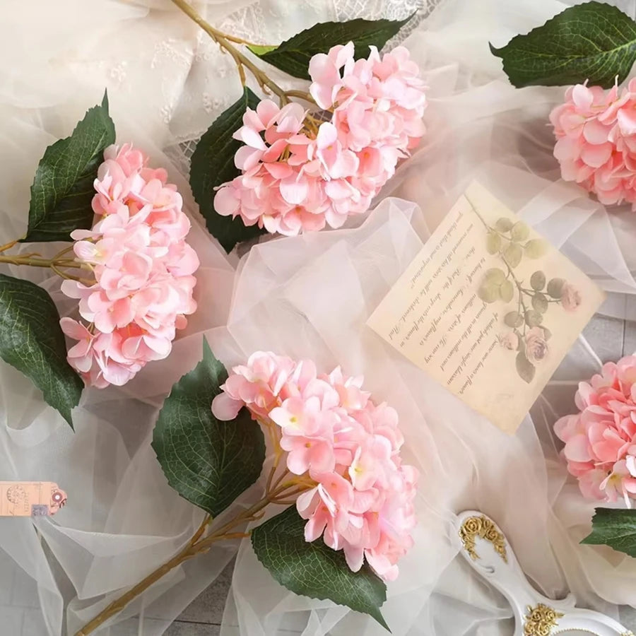 1/3pcs Artificial Flowers Silk Hydrangea Wedding Decoration Bridal Accessories Clearance Festival Decor Vases Home Diy Bouquet