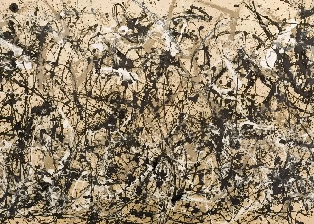 Jackson Pollock Abstract Oil Paintings on Canvas Famous Art Prints for Living Room Wall Decor Modern Art Posters