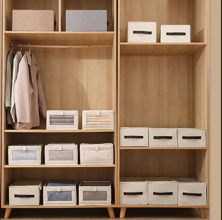 1Pcs Pants Storage Box Clothes Organizers of Cabinets and Drawers Fabric Foldable Boxes for Bedroom Wardrobe Organization Home 