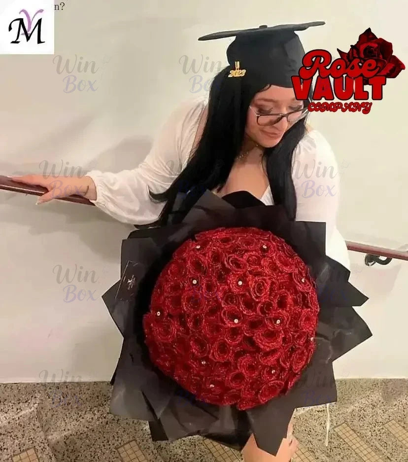 10/30/50pcs 7/6cm Glitter artificial flower rose Mother's/Valentine's Day girl friend wife DIY bouquet gift for wedding Birthday
