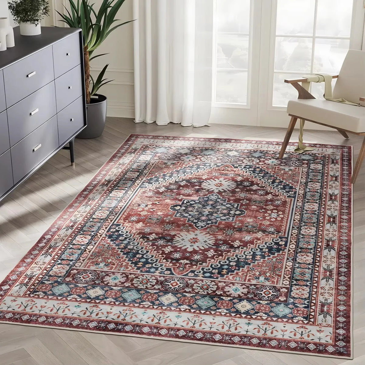 Bohemia Style Soft Flannel Carpet Large Size Living Room Bedroom Non-slip Rugs Sofa Coffee Table Blanket Kids Room Mat