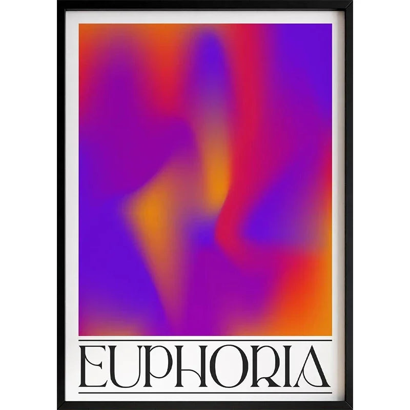 Retro Abstract Dopamine Classic Poster Minimalist Poster High Quality Printing Decoration Painting Home Decoration, Frameless