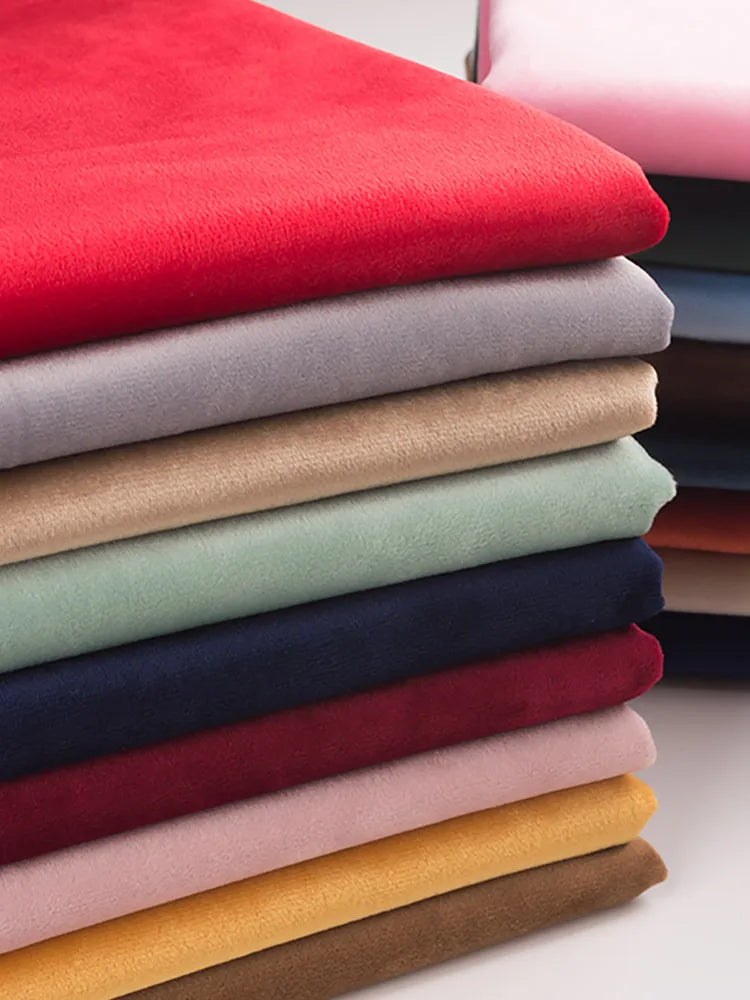 155 Cm Wide Velvet Fabric Dutch Velvet Solid Color Sofa Cover Pillow Cushion Curtain DIY Spring and Autumn Apparel Sewing Fabric
