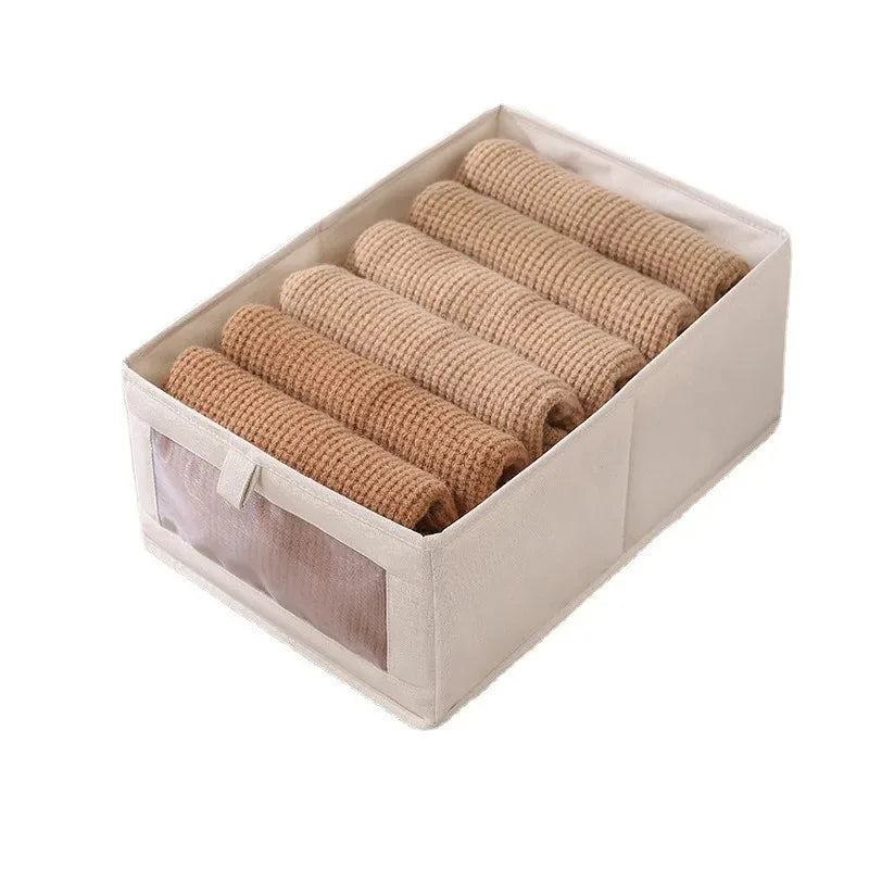 1Pcs Pants Storage Box Clothes Organizers of Cabinets and Drawers Fabric Foldable Boxes for Bedroom Wardrobe Organization Home 