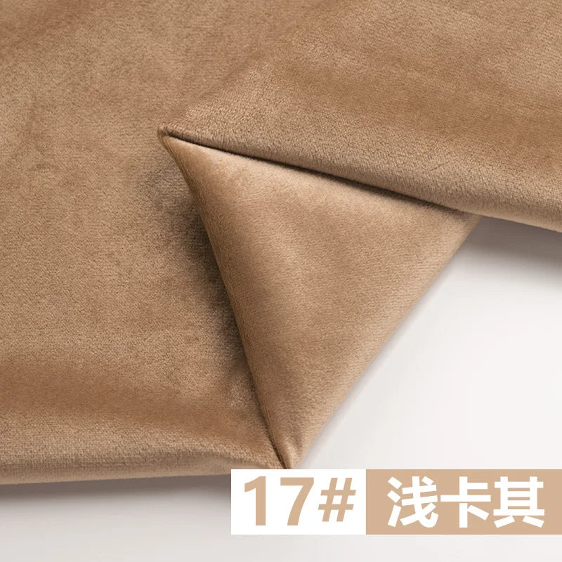 155 Cm Wide Velvet Fabric Dutch Velvet Solid Color Sofa Cover Pillow Cushion Curtain DIY Spring and Autumn Apparel Sewing Fabric