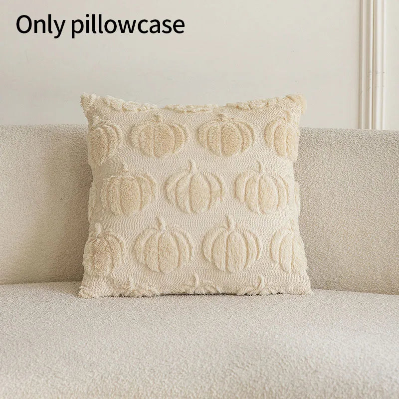 2026 Pumpkin Plush Pillow Covers Living Room Sofa Embroidered Crafts Couch Cushion Case Pillow Bedhead Throw Pillow Cover Decor