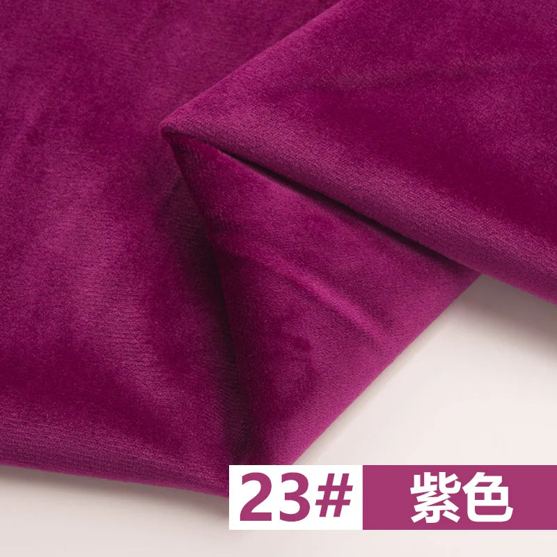155 Cm Wide Velvet Fabric Dutch Velvet Solid Color Sofa Cover Pillow Cushion Curtain DIY Spring and Autumn Apparel Sewing Fabric