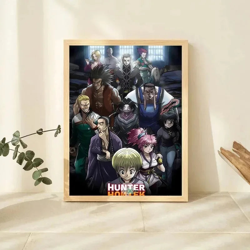 Hunter X Hunter Japanese Classic Anime Poster Killua Zoldyck Wall Art Pictures Canvas Painting Home Kids Room Decor Gift