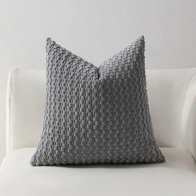 Cordury Pillow Covers - Modern Decorative Cushion Cases with Zipper Closure, Machine Washable, No Inserts Included
