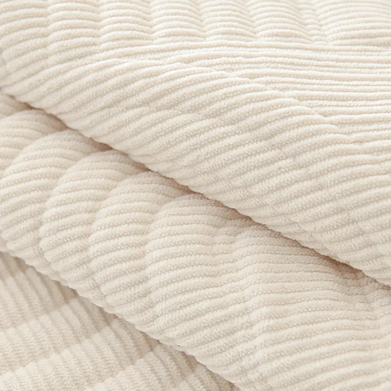 New Cream Corduroy Sofa Cushion Four Seasons Hot Selling Seat Cushion Non-slip Leather Sofa Cover Cloth Towel for Living Room