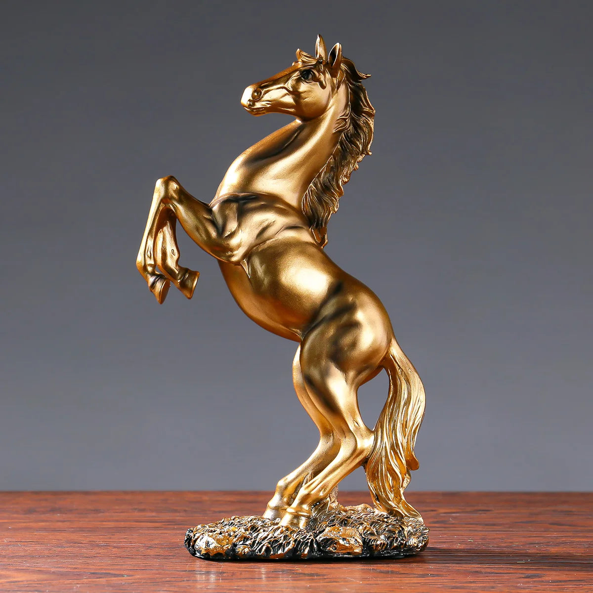 European Style Home Resin Victory Horse Statue, Living Room ,Cabinet,Office Desktop Decoration Animal Figurines