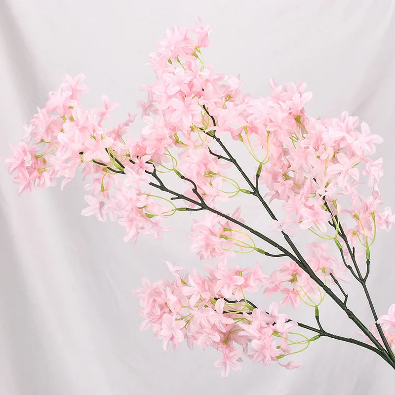 Artificial Lilac Flower 100cm Long Stem Silk Lilac Flower Cherry Blossom for Home Office Hotel Wedding Party Decor
