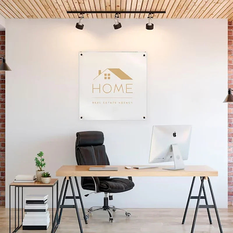 Business Customized Acrylic Perspex Plates, Number Decorative House Signs, Logo Beauty Salon Nails Studio Wall Aesthetic Decor