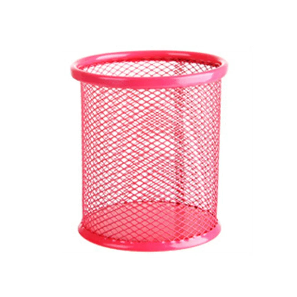 1Pcs New Pencil Holder Office Desk Metal Mesh Square Pen Pot Cup Case Container Organiser Durable Pencil Case