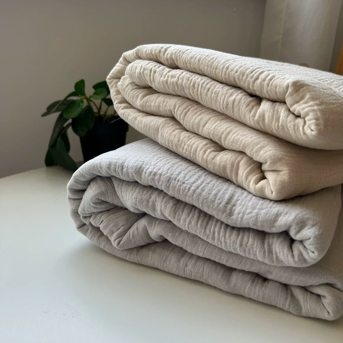6 Layer Cotton Gauze Blanket Multipurpose Baby Bath Towel Waffle Texture Soft Children's Throw Blanket Without Fluorescent Color