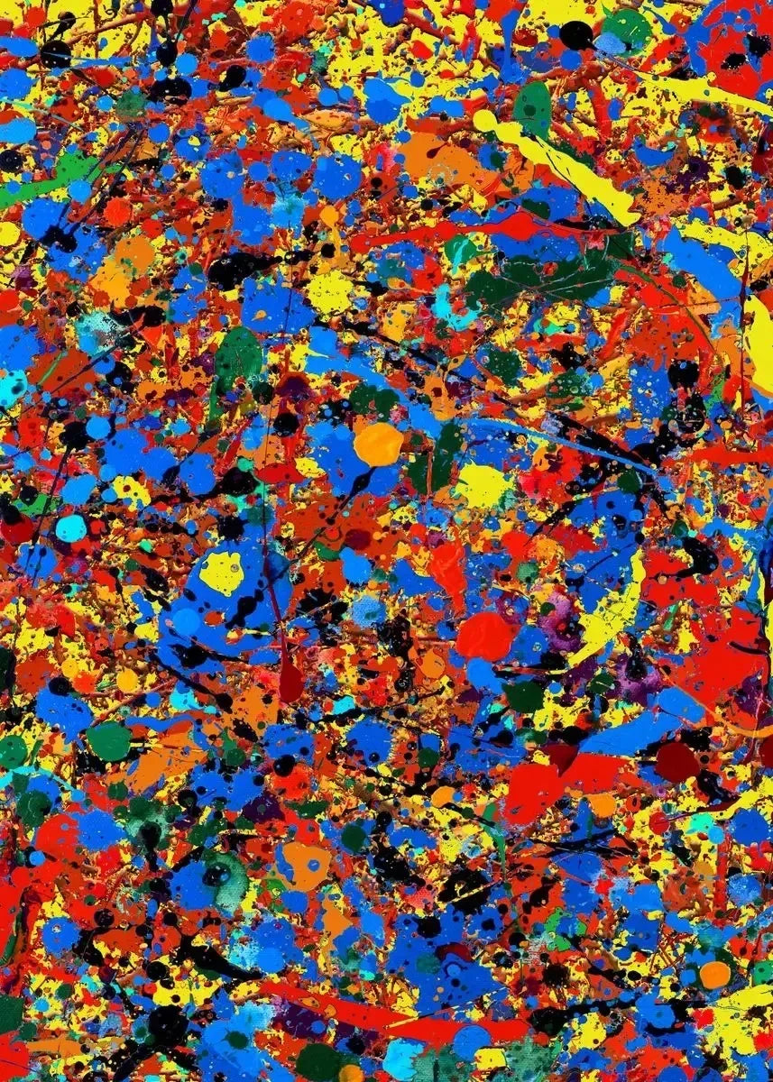 Jackson Pollock Abstract Oil Paintings on Canvas Famous Art Prints for Living Room Wall Decor Modern Art Posters